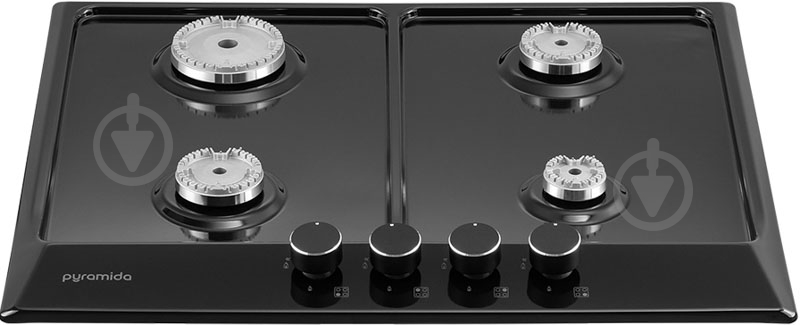 Варочная поверхность газовая Pyramida PFE 644 S BLACK - фото 2