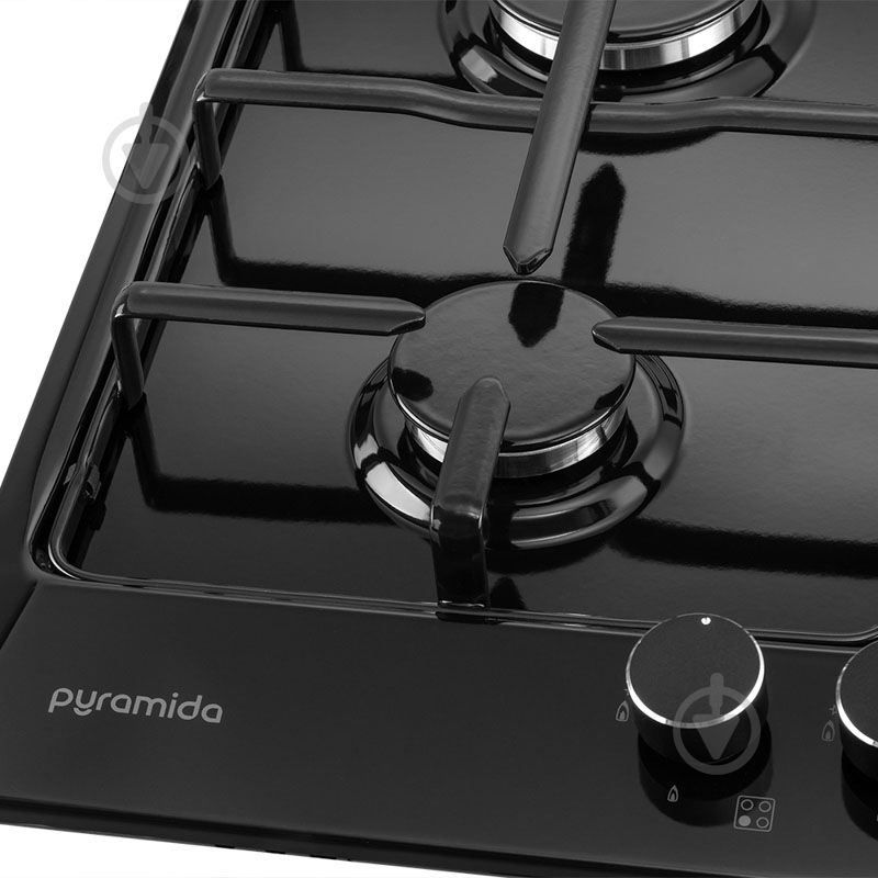 Варочная поверхность газовая Pyramida PFE 644 S BLACK - фото 4