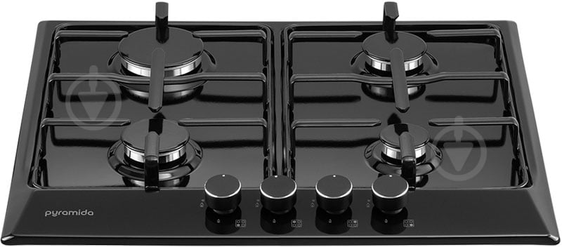Варочная поверхность газовая Pyramida PFE 644 S BLACK - фото 1