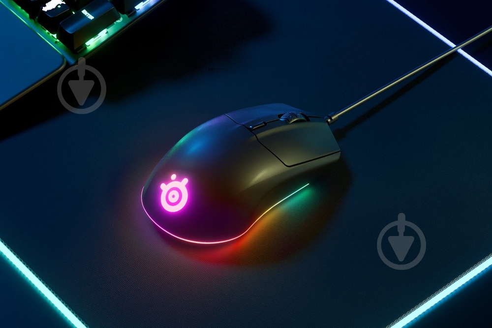 Мышка SteelSeries Rival 3 USB Gaming mouse Optical Ergonomic Backlit Black - фото 7 Мышка SteelSeries Rival 3 USB Gaming mouse Optical Ergonomic Backlit Black - фото 7
