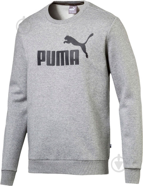 Свитшот Puma Essentials Fleece Crew Sweat 85174703 р. L серый - фото 1 Свитшот Puma Essentials Fleece Crew Sweat 85174703 р. L серый - фото 1