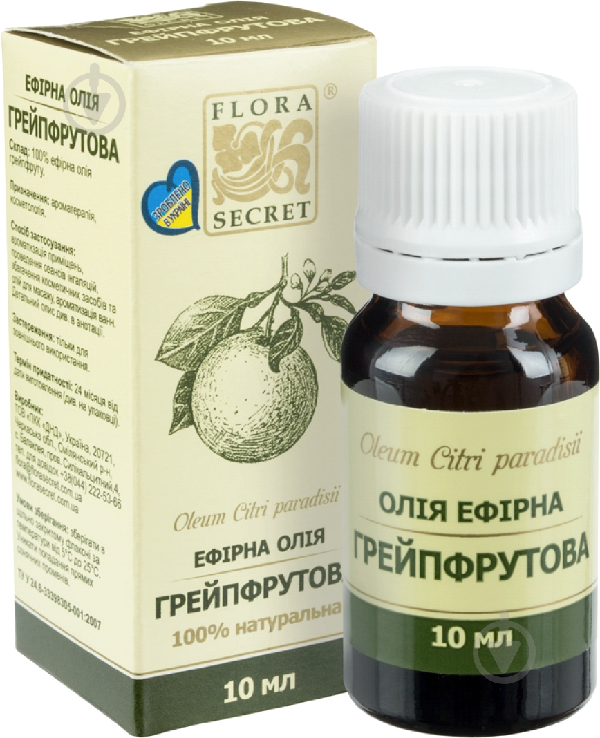 Ефірна олія Flora Secret Грейпфрутовое 10 мл - фото 2 Ефірна олія Flora Secret Грейпфрутовое 10 мл - фото 2