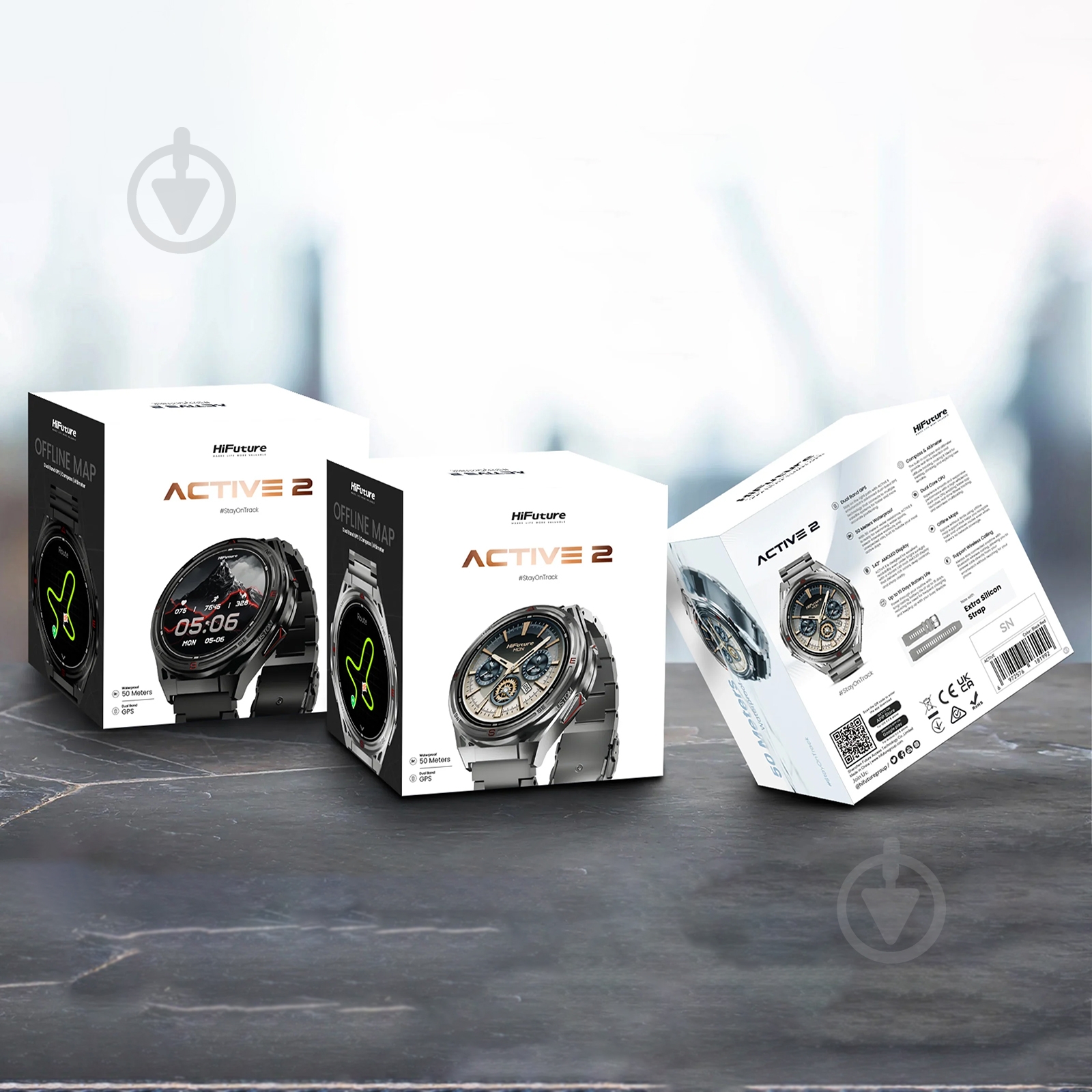 Смарт-часы HiFuture Active 2 (active2.titanium-silver) - фото 8