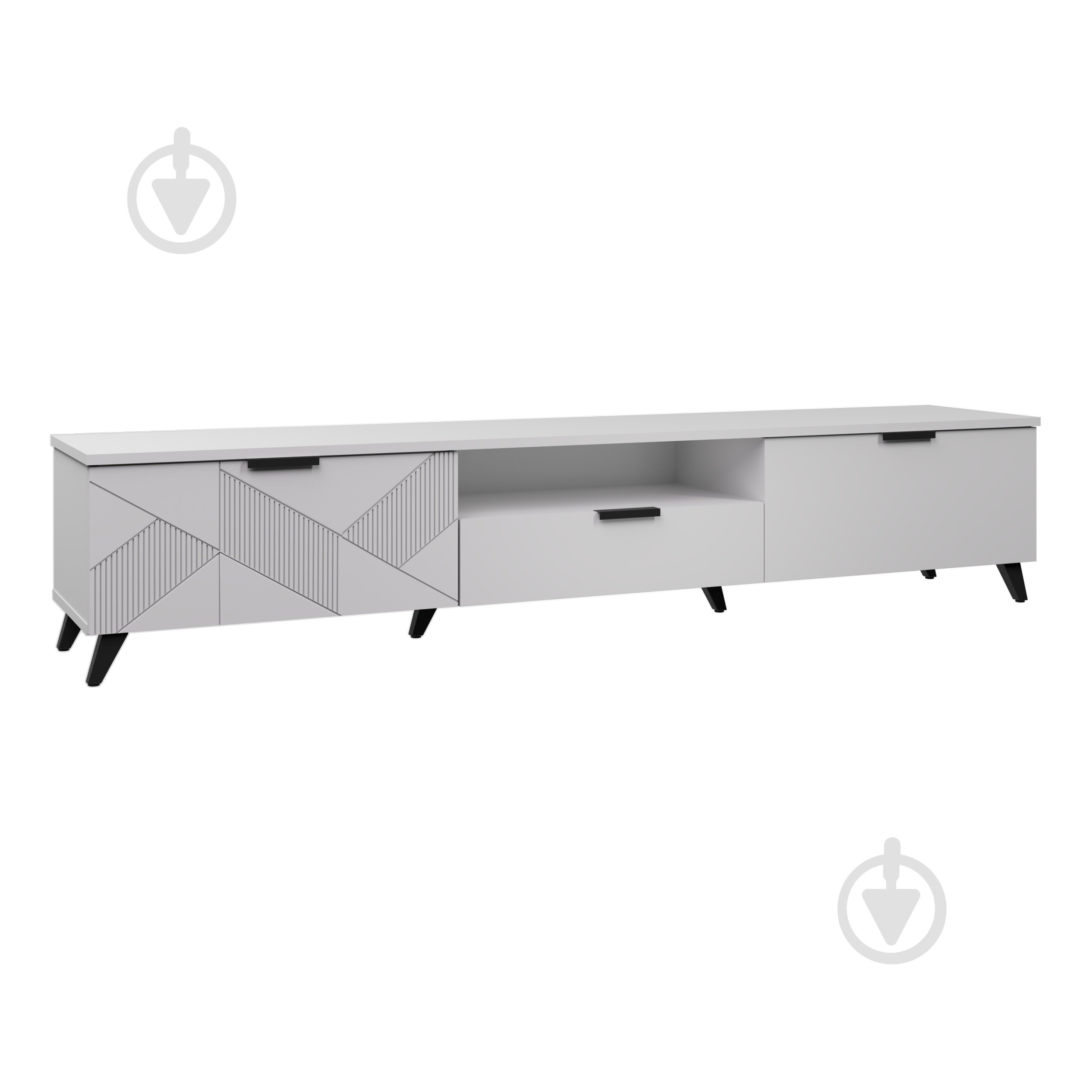 Тумба Вісент РТВ Скай 2дв+1ш 2000x400x404 мм белый - фото 1 Тумба Вісент РТВ Скай 2дв+1ш 2000x400x404 мм белый - фото 1