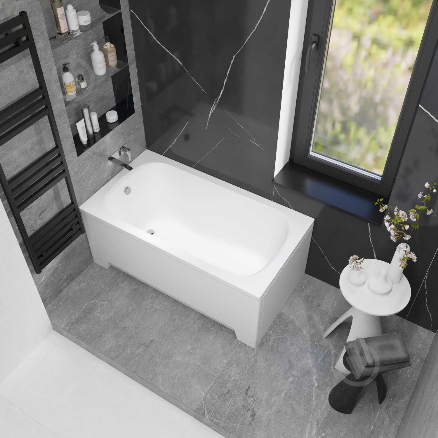 Ванна акриловая Helmken Edelva 78027NB112 129,5х70 см комплект 4 в 1 - фото 4 Ванна акриловая Helmken Edelva 78027NB112 129,5х70 см комплект 4 в 1 - фото 4