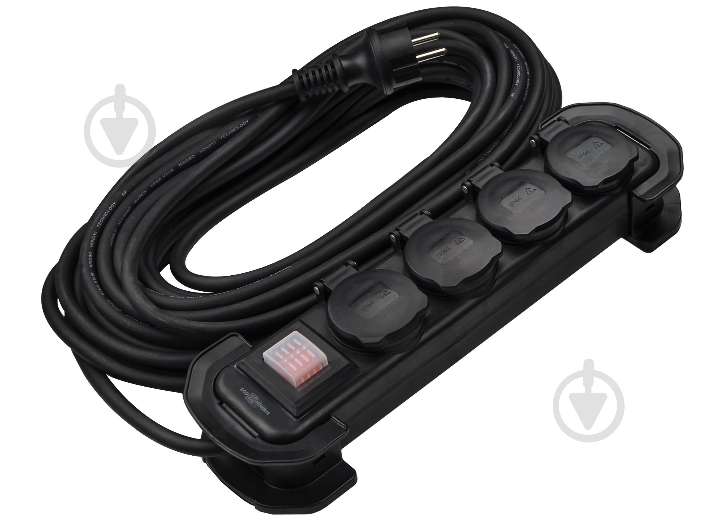 Удлинитель ECOНОМЕ Grot защищенный с заземлением 4 гн. черный 15 м ECO019001017 - фото 2 Удлинитель ECOНОМЕ Grot защищенный с заземлением 4 гн. черный 15 м ECO019001017 - фото 2