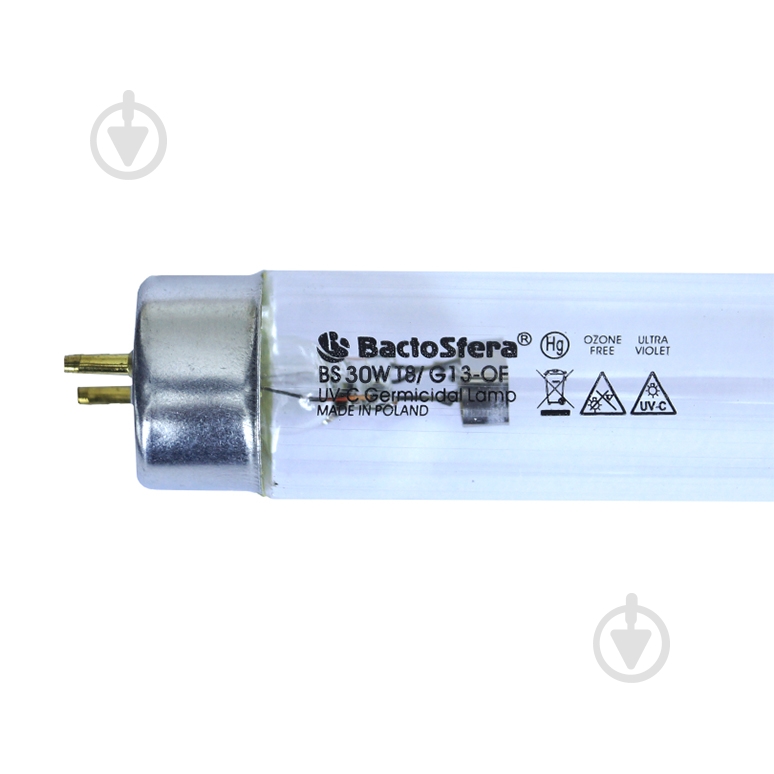 Лампа бактерицидная BactoSfera BS 30W T8/G13 OZONE FREE (безозоновая) - фото 1
