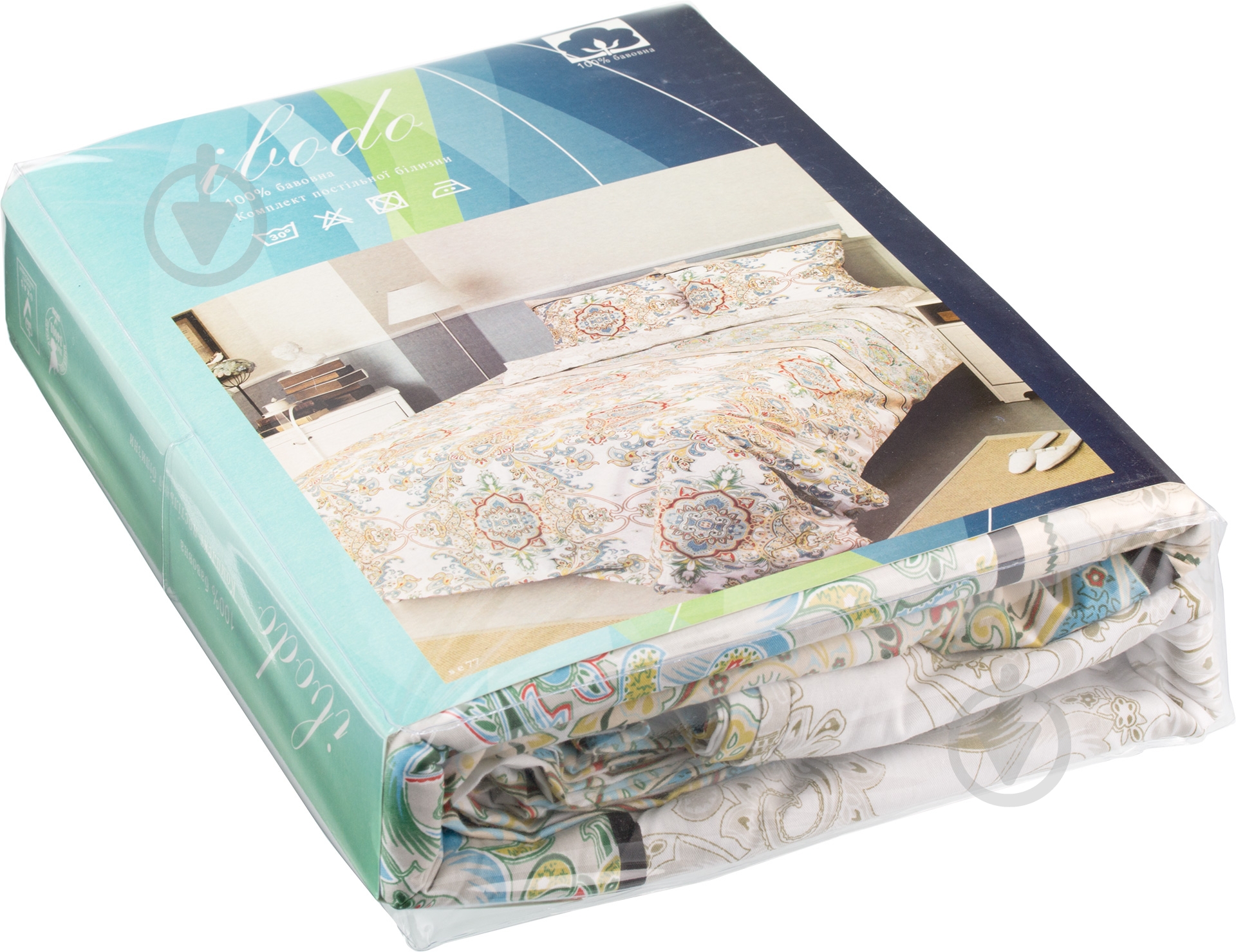 Комплект постельного белья Етно семейный разноцветный Ibodo - фото 3