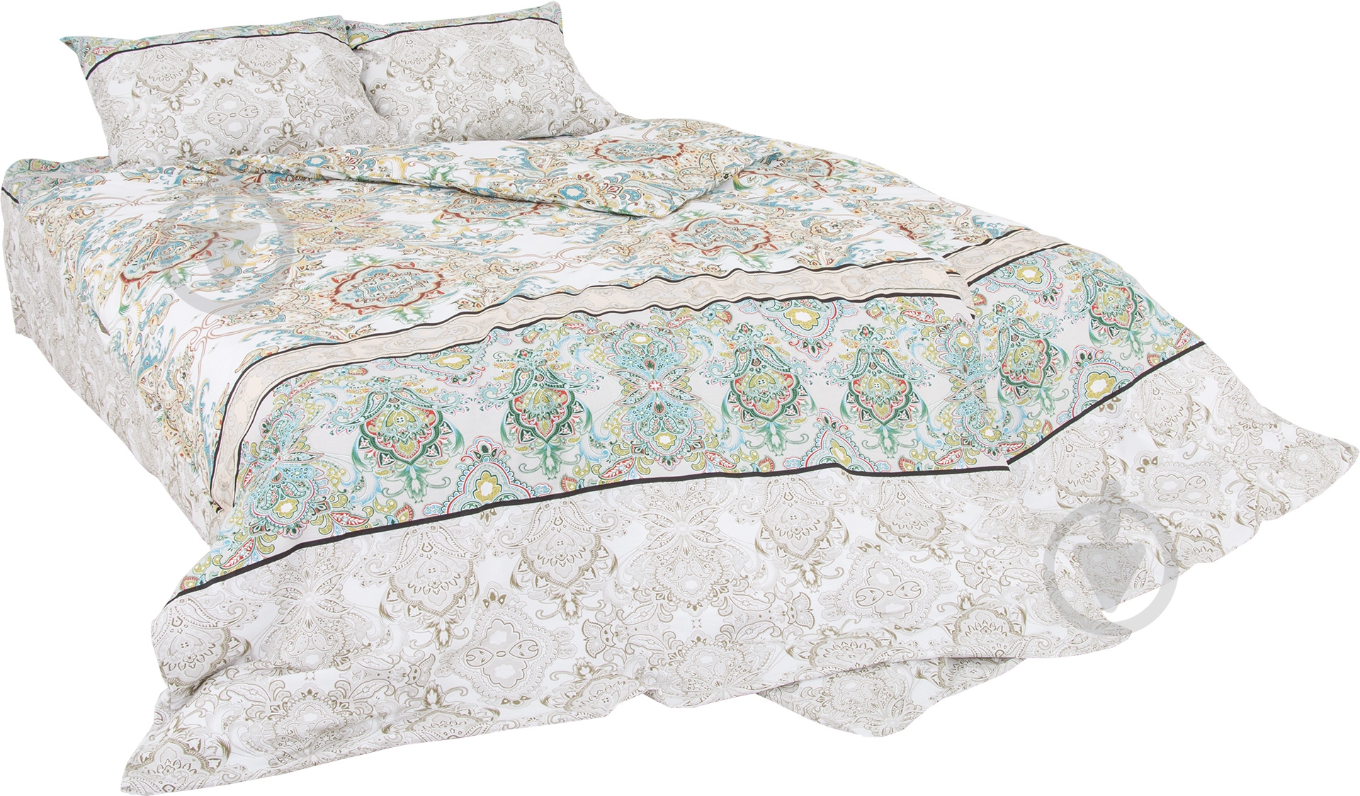 Комплект постельного белья Етно семейный разноцветный Ibodo - фото 1