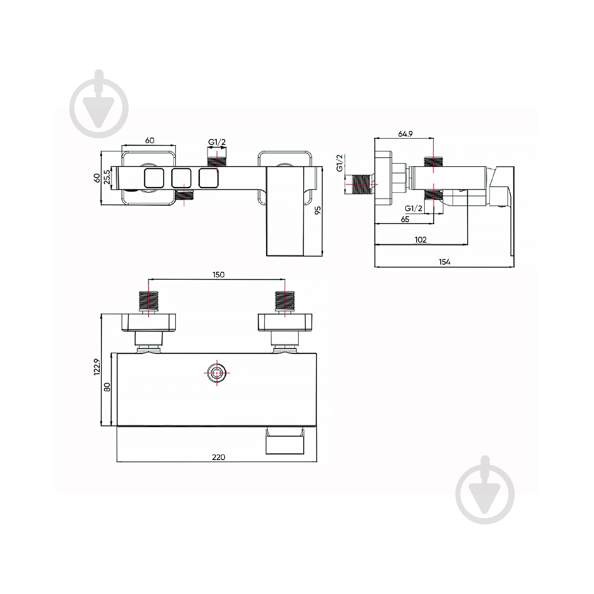 Душевая система FADO S.r.l MIX06033C хром - фото 5 Душевая система FADO S.r.l MIX06033C хром - фото 5