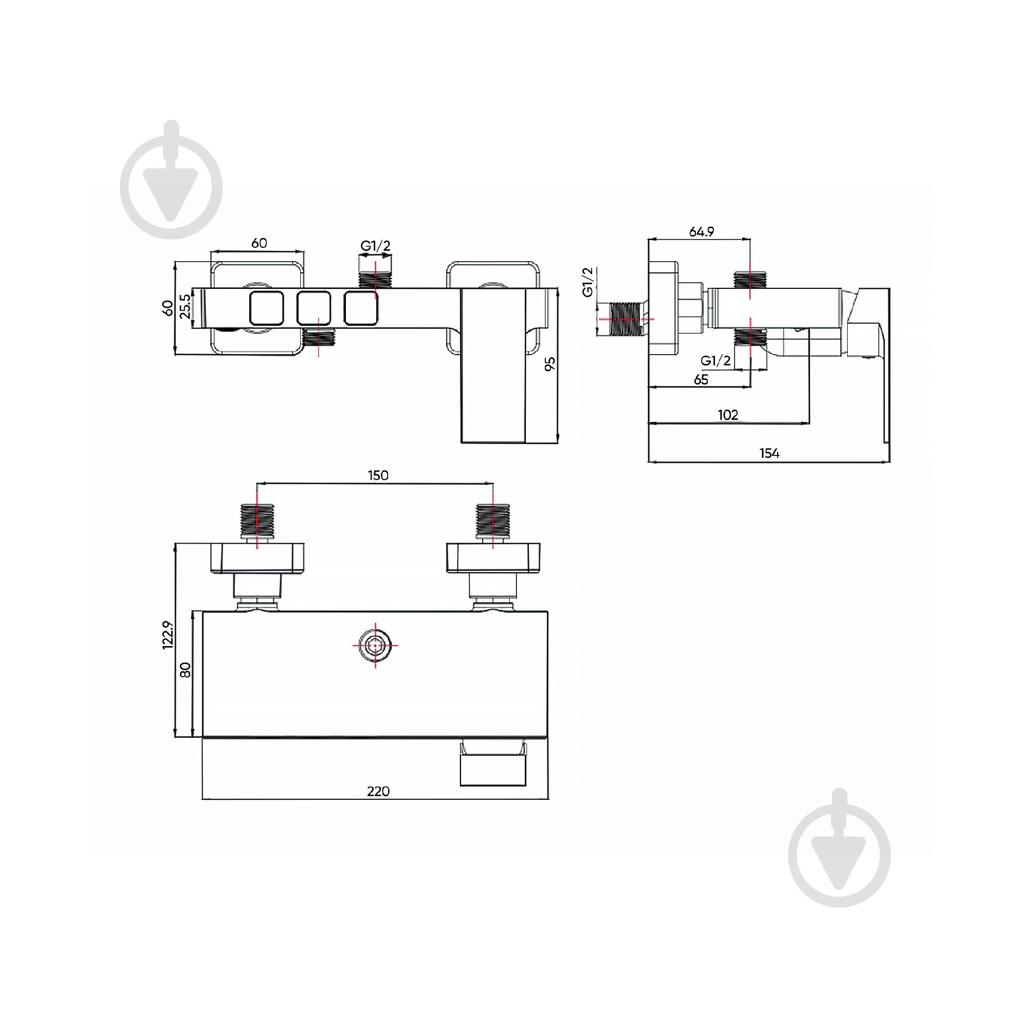 Душевая система FADO S.r.l MIX06033W матовый белый - фото 6 Душевая система FADO S.r.l MIX06033W матовый белый - фото 6