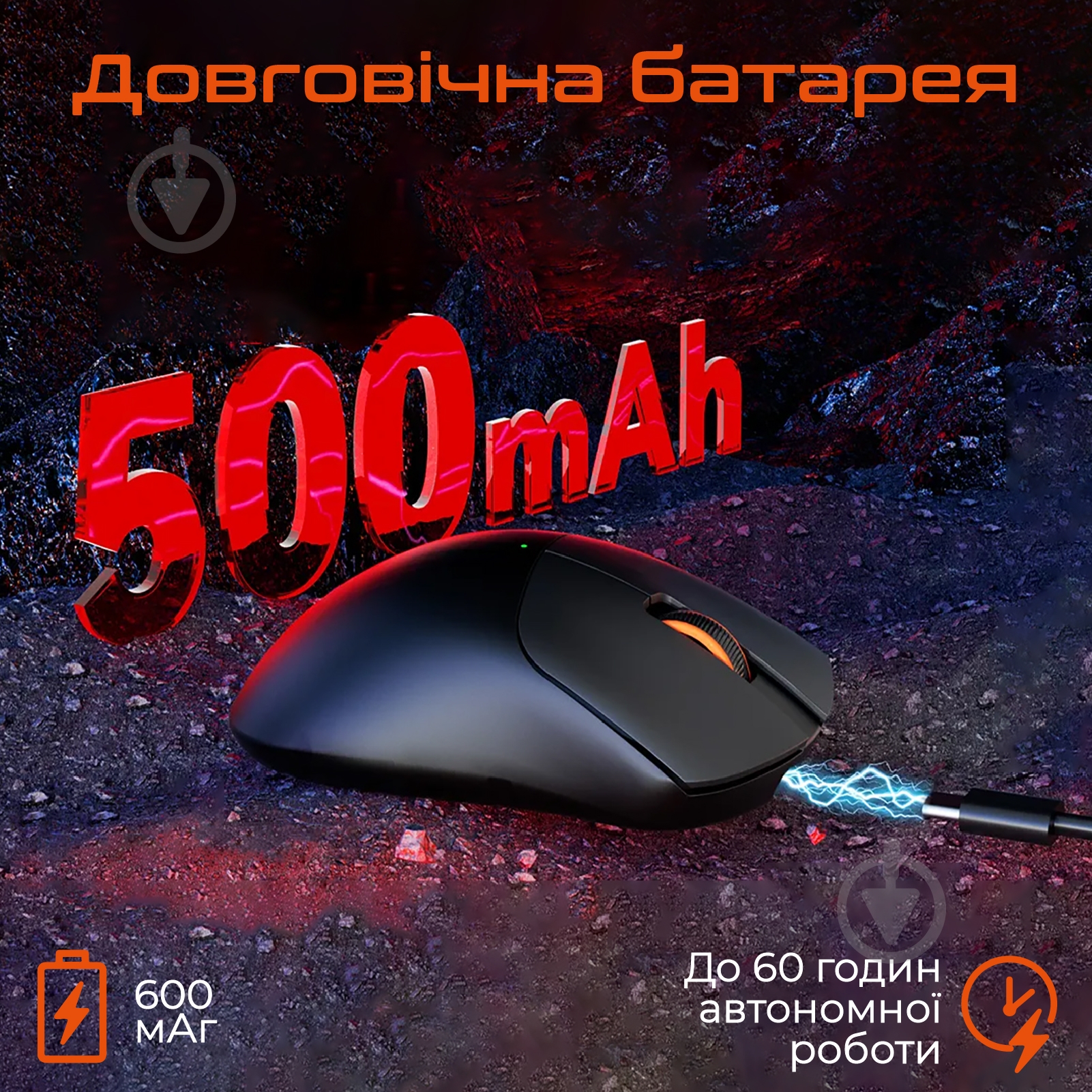 Ігрова миша Meetion GW13 black (MT-GW13-A) - фото 5