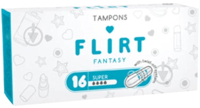 Тампони fantasy FLIRT super 16 шт. - фото 1