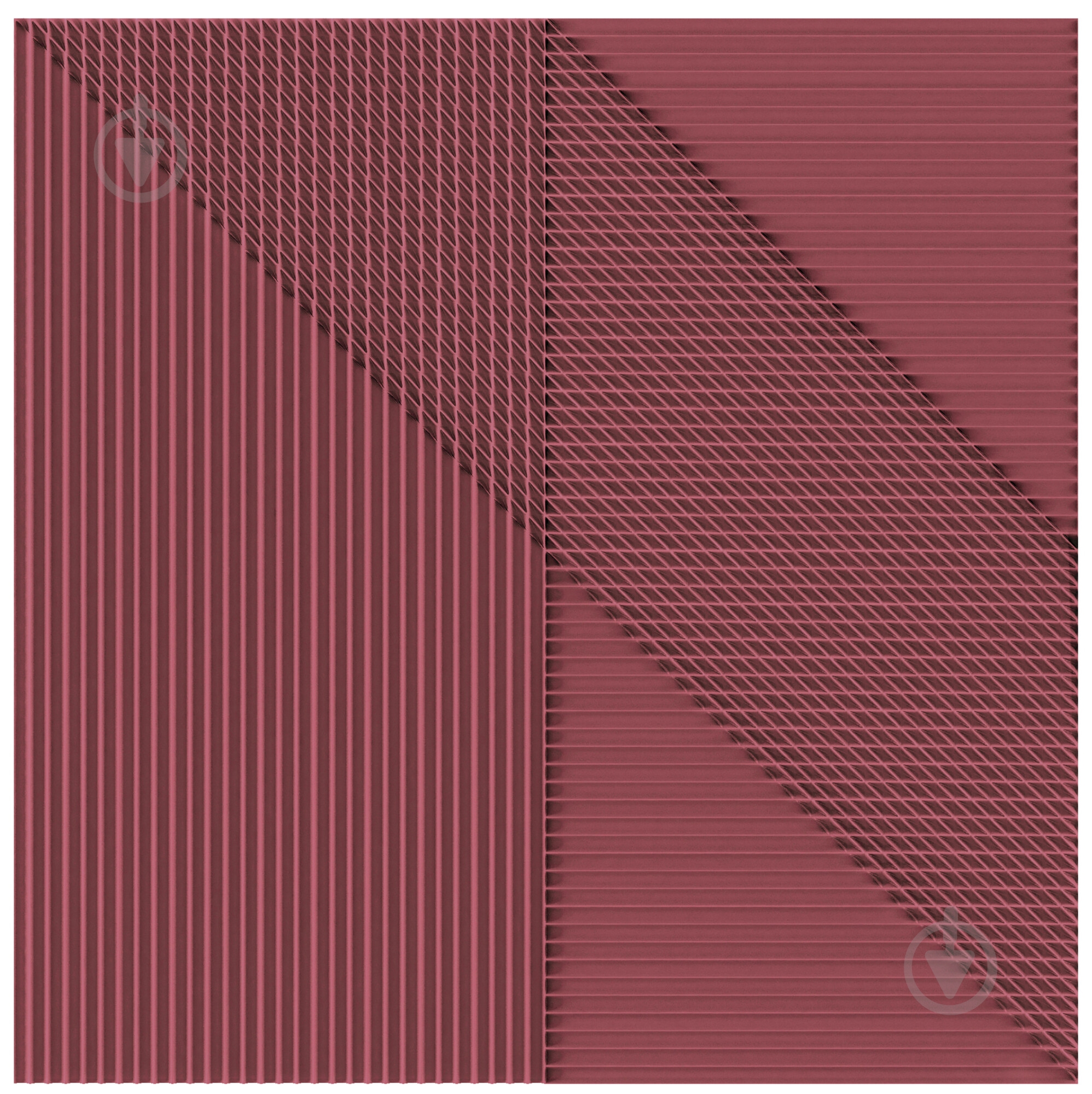 Плитка Harmony by PERONDA Lins bordeaux 20x20 см - фото 3