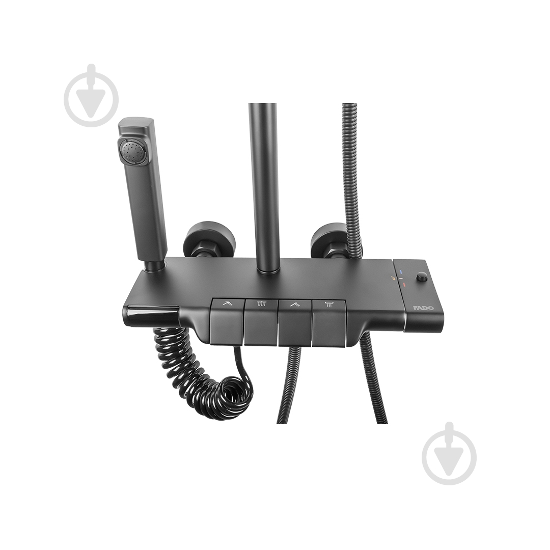 Душова система FADO S.r.l MIX032099B матовий чорний - фото 6 Душова система FADO S.r.l MIX032099B матовий чорний - фото 6