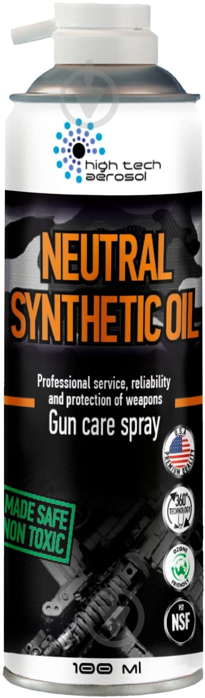 Синтетичне збройове мастило High Tech Aerosol NEUTRAL SYNTHETIC OIL 100 мл - фото 1