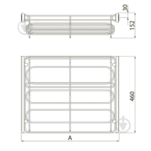 Полиця для взуття GTV 800 мм білий - фото 2