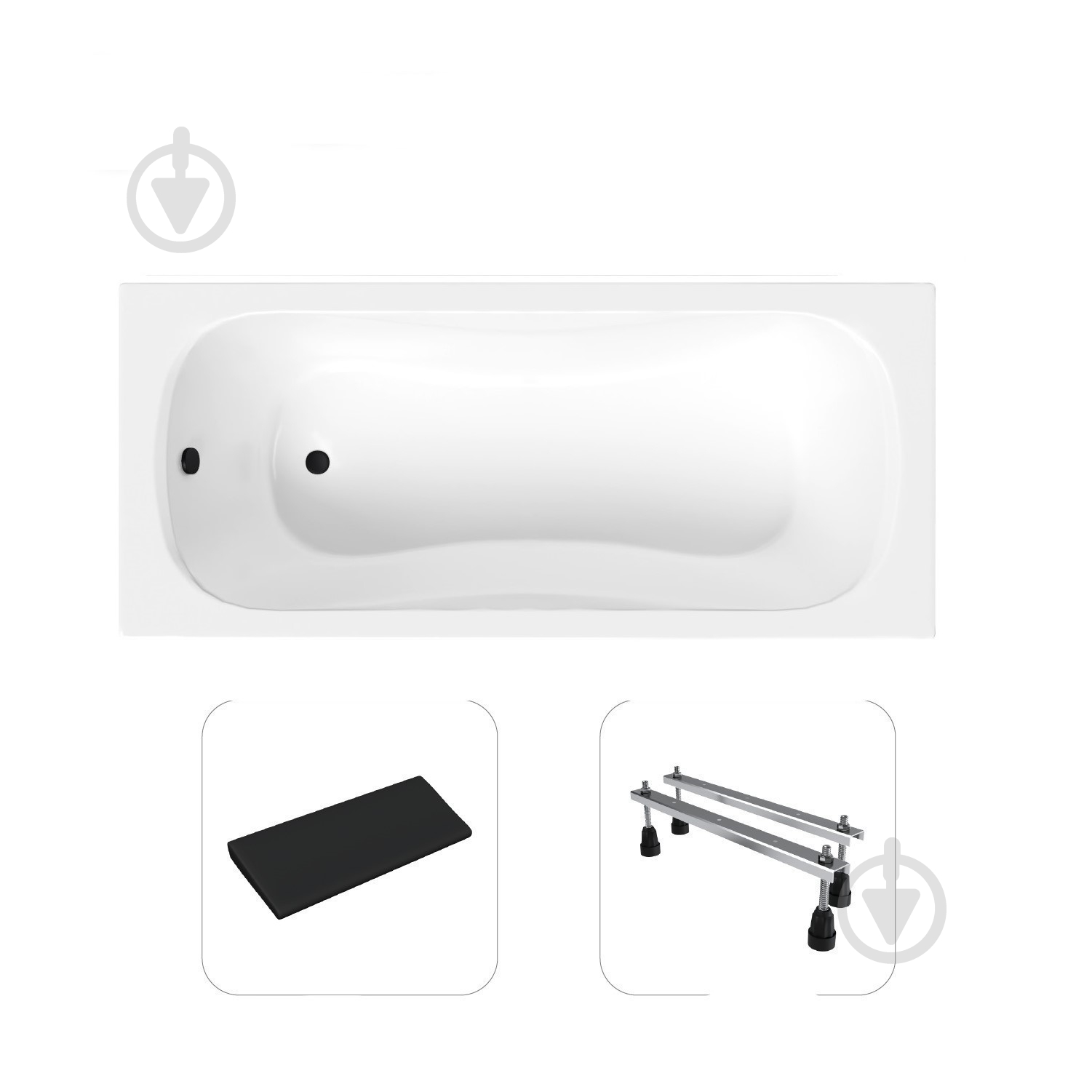 Ванна акрилова Helmken Edelva 58S625452M 137,5х70 см комплект 3 в 1 - фото 1 Ванна акрилова Helmken Edelva 58S625452M 137,5х70 см комплект 3 в 1 - фото 1