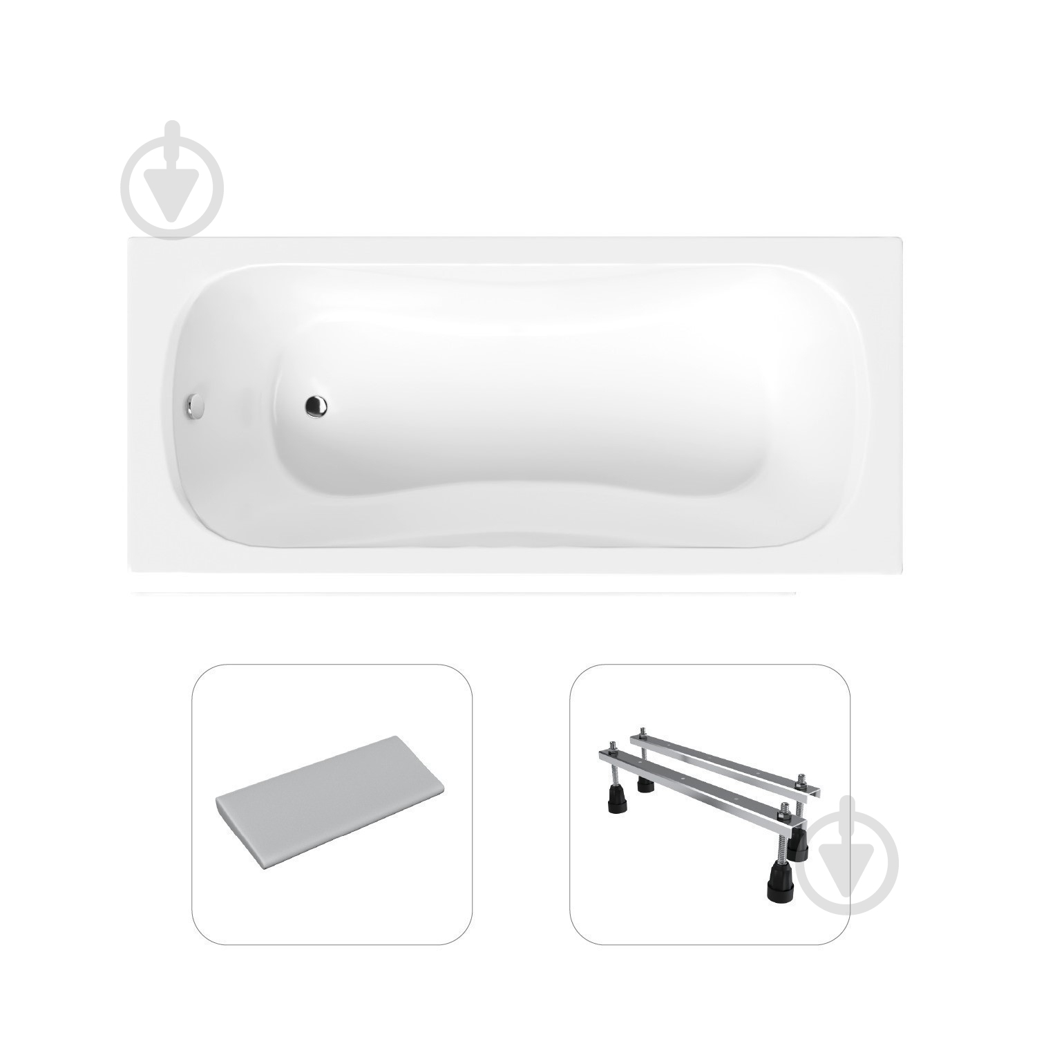 Ванна акрилова Helmken Edelva G979X03271 137,5х70 см комплект 3 в 1 - фото 1 Ванна акрилова Helmken Edelva G979X03271 137,5х70 см комплект 3 в 1 - фото 1