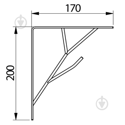 Держатель для полок GTV TREE черный матовый - фото 3