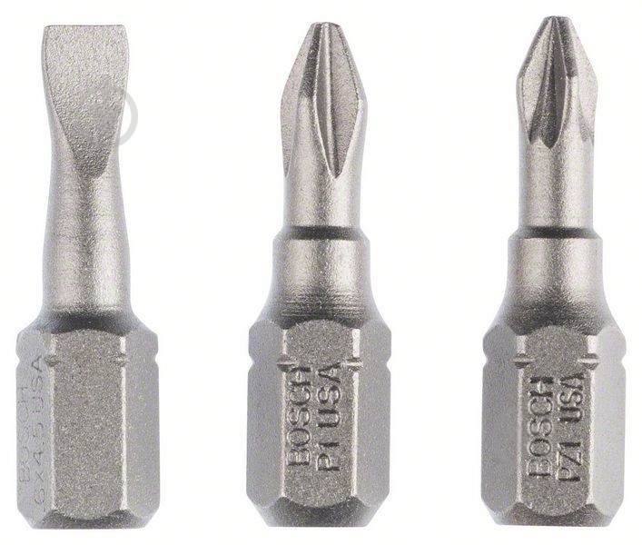 Набір біт Bosch Extra Hard 25 мм HEX5 3 шт. 2607001765 - фото 1