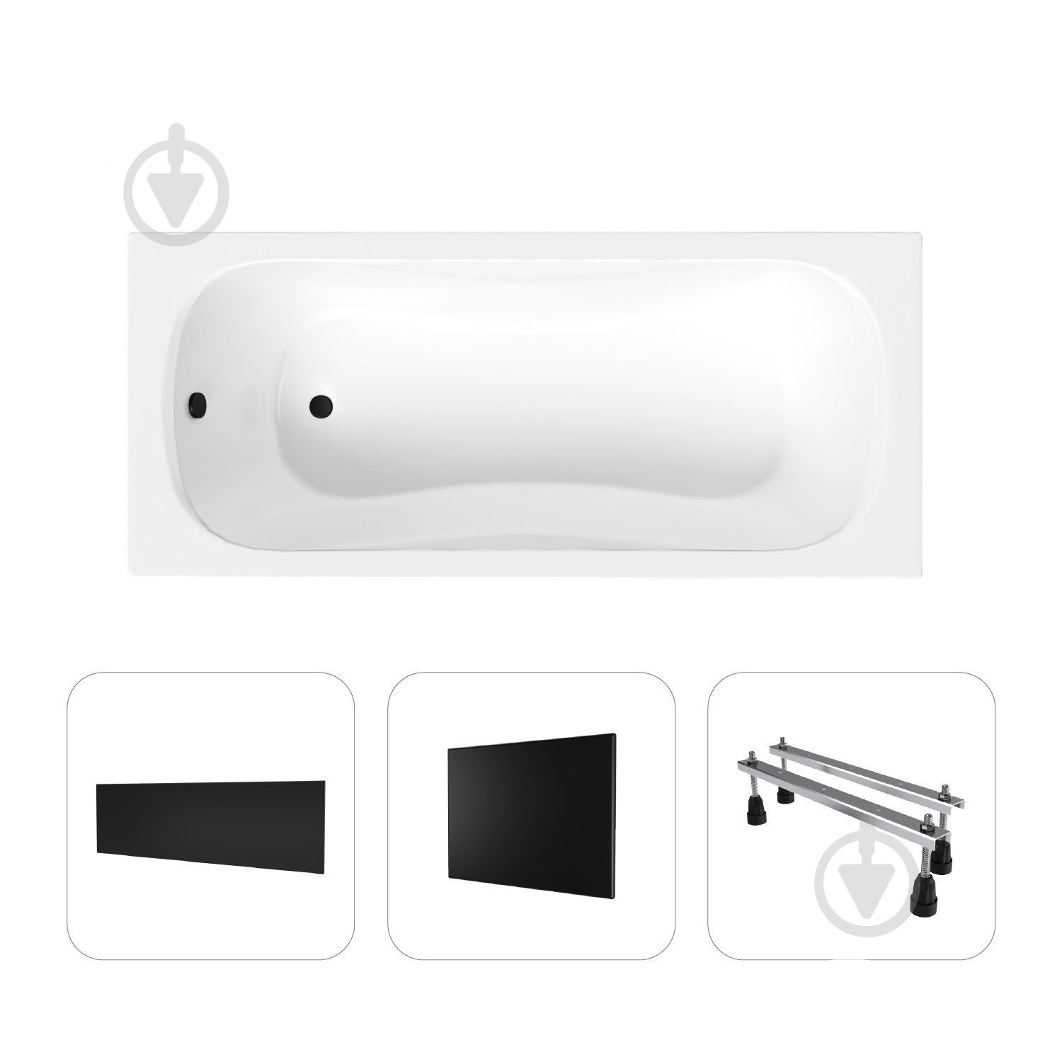 Ванна акриловая Helmken Edelva 6G0632K836 137,5х70 см комплект 4 в 1 - фото 1 Ванна акриловая Helmken Edelva 6G0632K836 137,5х70 см комплект 4 в 1 - фото 1