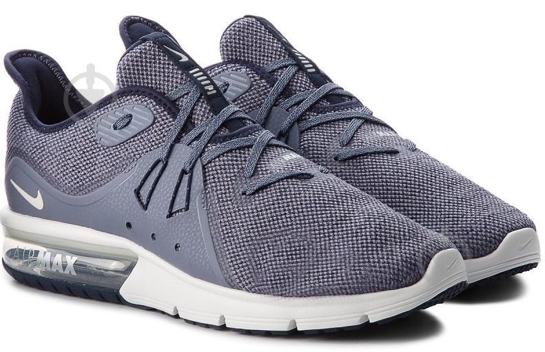 Кроссовки мужские демисезонные Nike AIR MAX SEQUENT 3 921694-402 р.42,5 серо-синие - фото 1