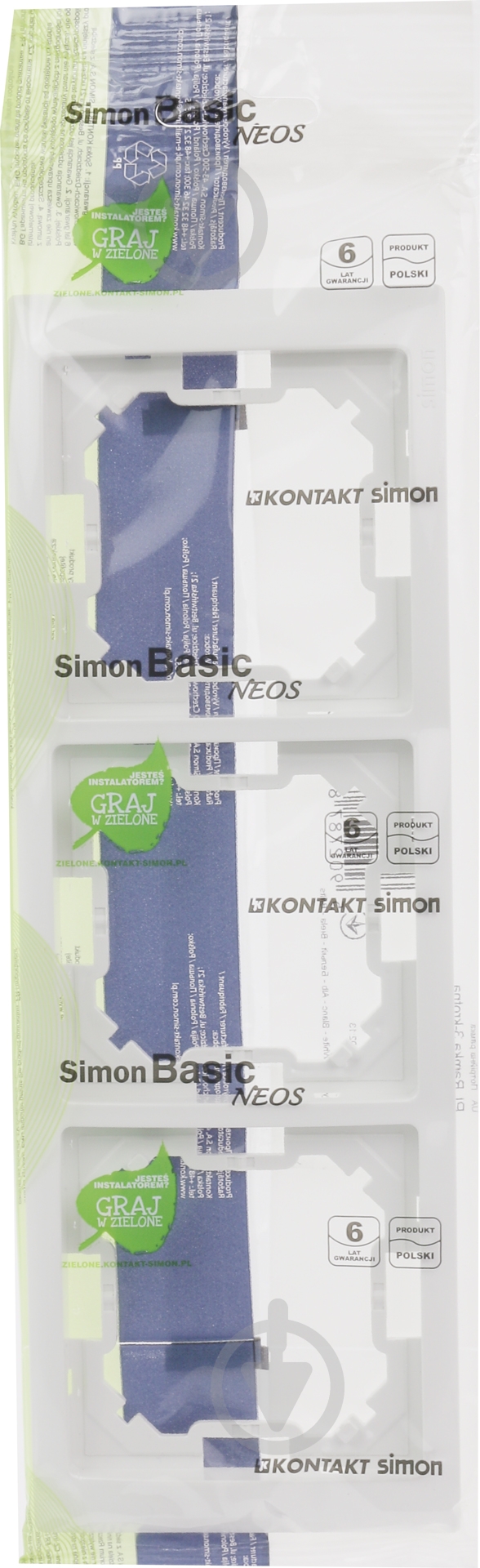 Рамка трехместная Simon Basic Neos универсальная белый BMRC3/11 - фото 3