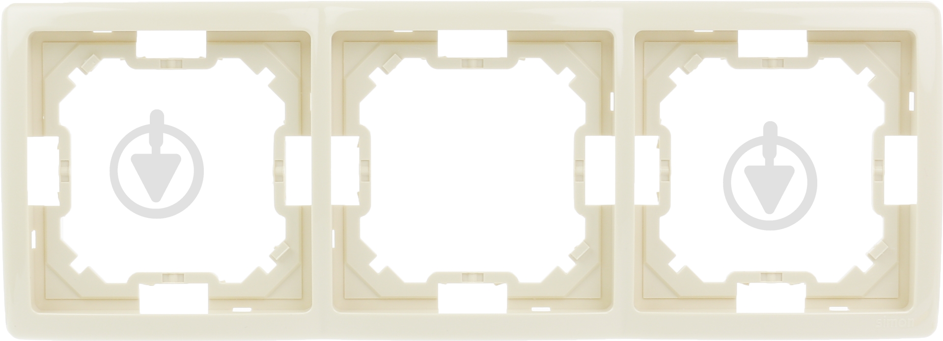 Рамка трехместная Simon Basic универсальная кремовый BMR3/12 - фото 1
