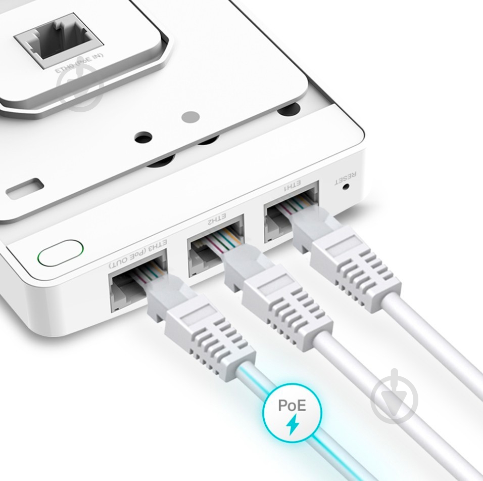 Точка доступу TP-Link 1800MBPS Dual Band (EAP615-WALL) - фото 5 Точка доступу TP-Link 1800MBPS Dual Band (EAP615-WALL) - фото 5