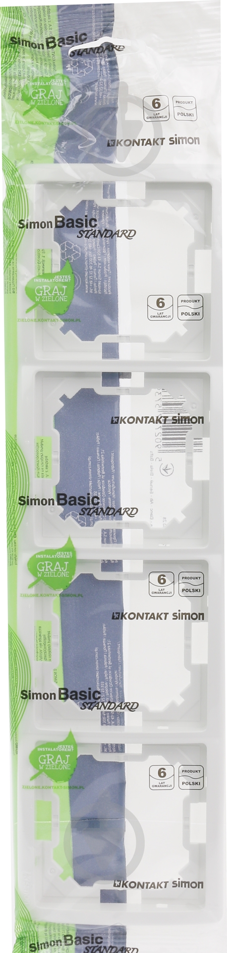 Рамка четырехместная Simon Basic универсальная белый BMR4/11 - фото 3