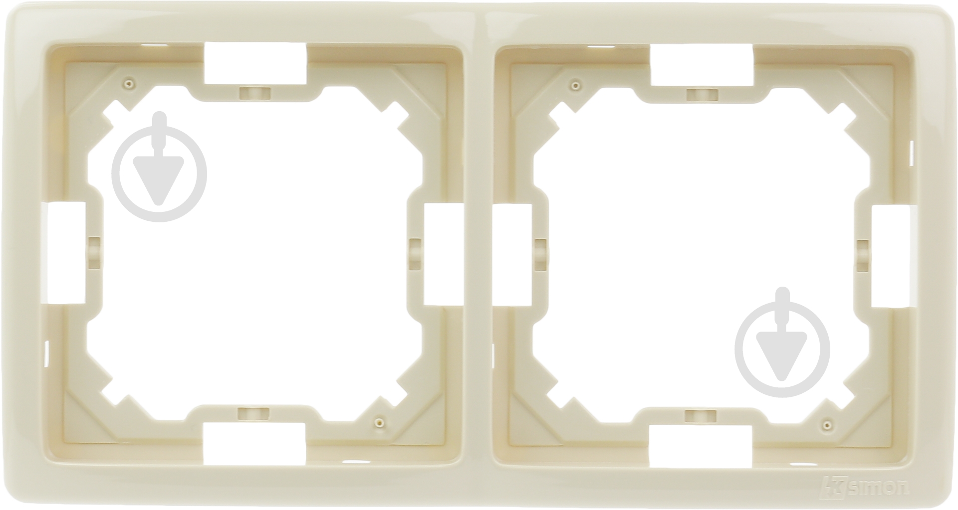 Рамка двухместная Simon Basic универсальная кремовый BMR2/12 - фото 1