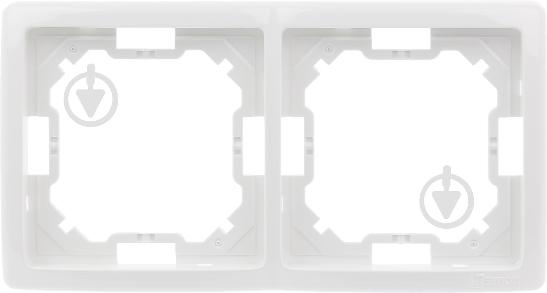 Рамка двухместная Simon Basic универсальная белый BMR2/11 - фото 1