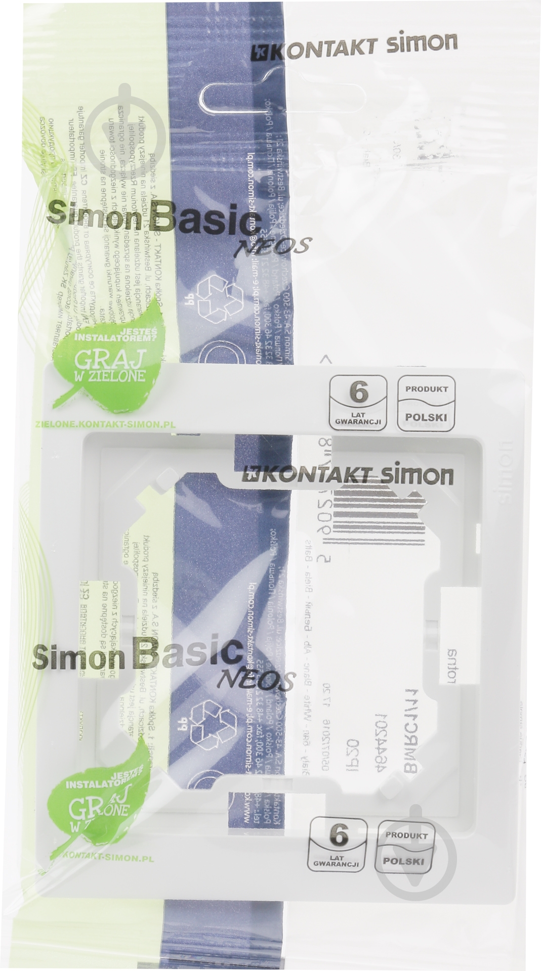 Рамка Simon Basic Neos универсальная белый BMRC1/11 - фото 3 Рамка Simon Basic Neos универсальная белый BMRC1/11 - фото 3