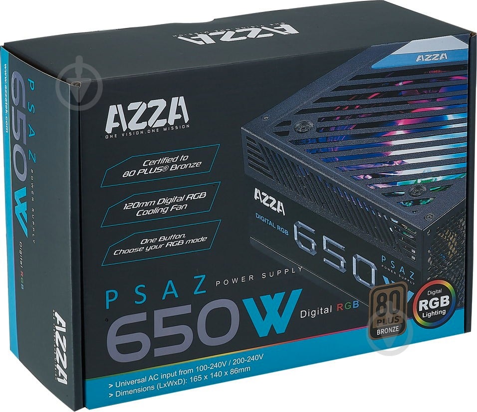 Блок питания AZZA PSAZ-650W(ARGB) 650 Вт - фото 8
