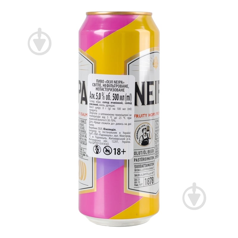 Пиво Olvi NEIPA светлое 0,5 л - фото 3 Пиво Olvi NEIPA светлое 0,5 л - фото 3