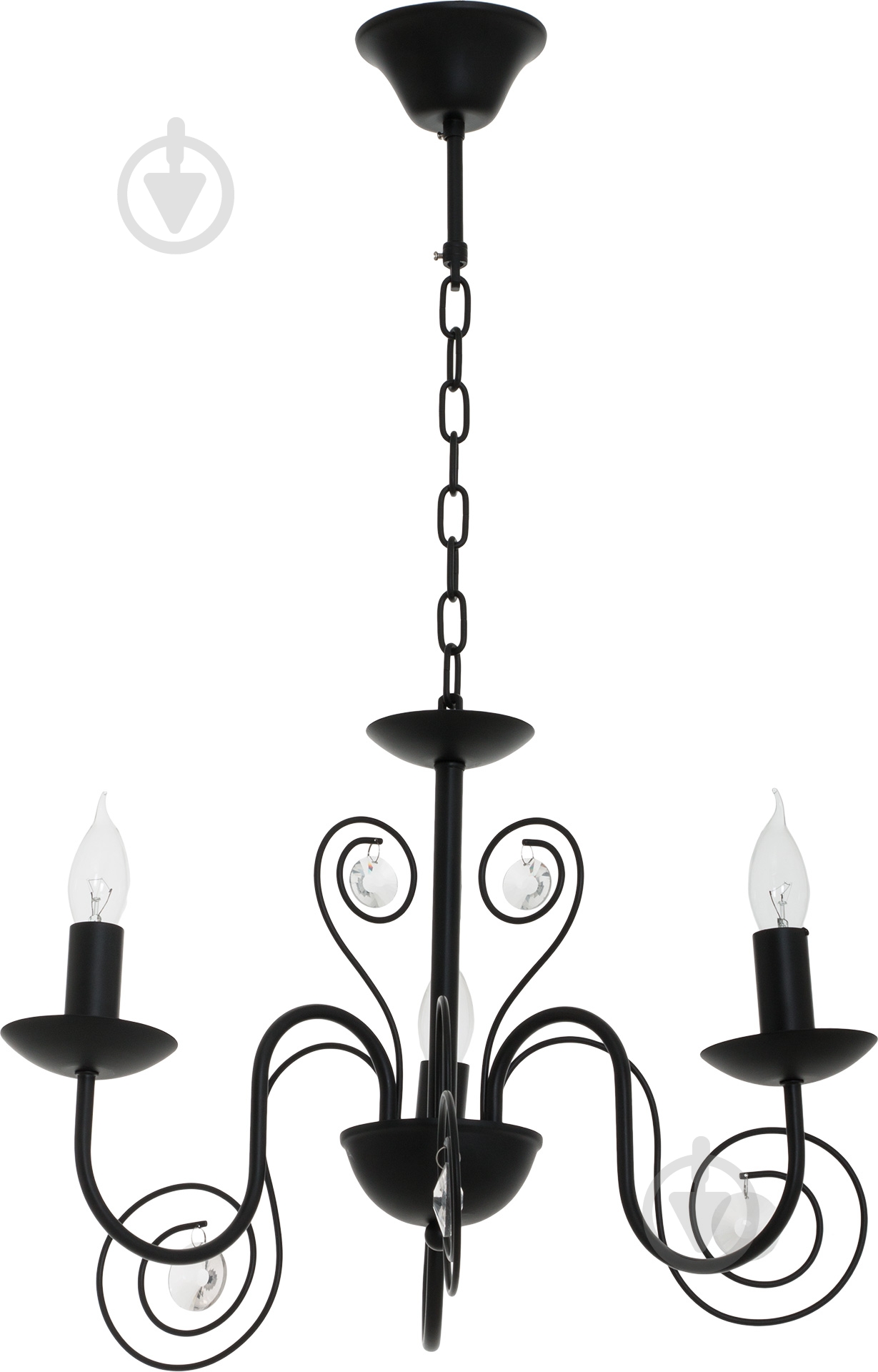 Люстра подвесная Victoria Lighting 3xE14 черный Luce/SP3 - фото 1