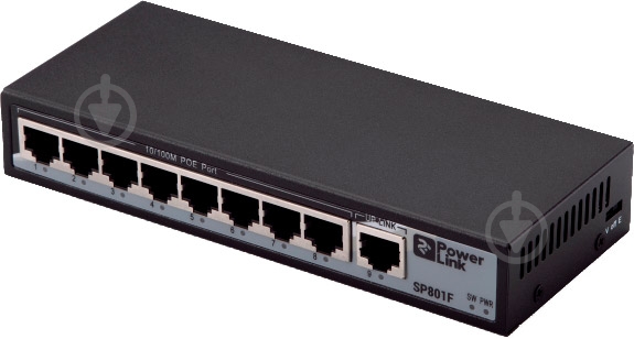 Коммутатор 2E PowerLink SP801F 8xFE PoE 1xFE Uplink 104W - фото 2 Коммутатор 2E PowerLink SP801F 8xFE PoE 1xFE Uplink 104W - фото 2