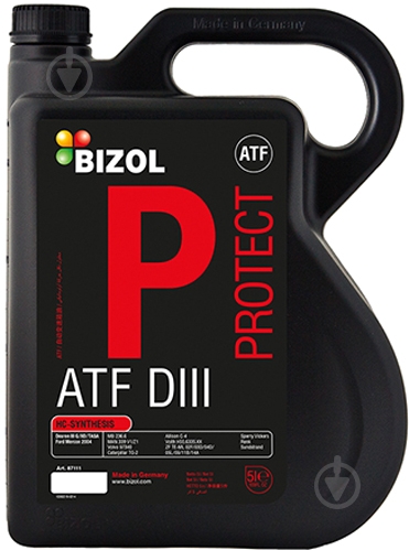 Масло трансмиссионное Bizol Protect ATF IIID 5 л(B87111) - фото 1