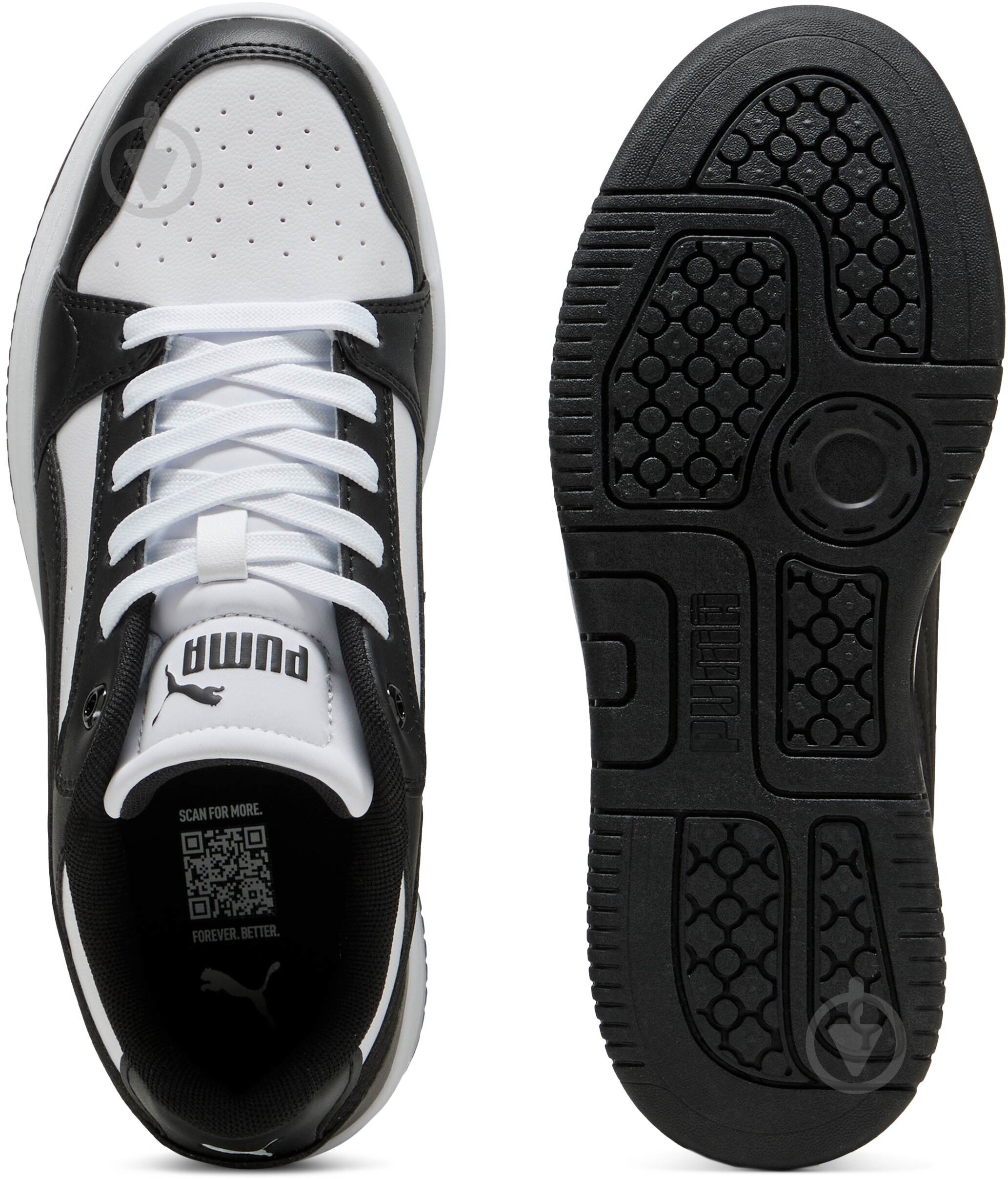 Кросівки жіночі Puma Rebound Femme Low 40259202 р.39 білі із чорним - фото 6