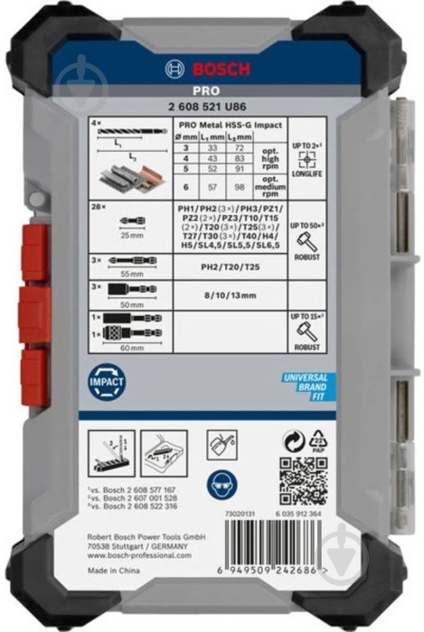 Набор бит и сверл Bosch 40 шт. 2608521U86 - фото 3 Набор бит и сверл Bosch 40 шт. 2608521U86 - фото 3