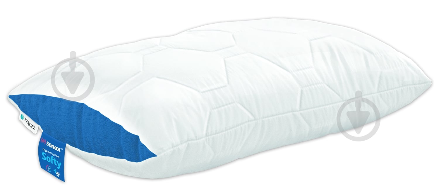 Подушка Extra-м'яка Softy Classic 50x70 см Антибактеріальна Sonex - фото 1