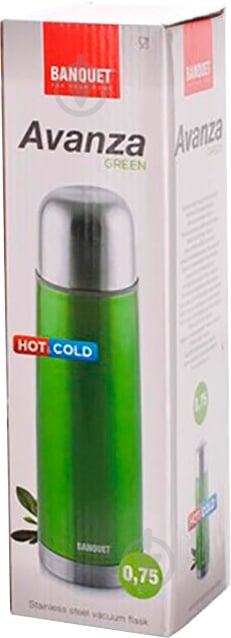 Термос Banquet Avanza Green 0,75 л - фото 2 Термос Banquet Avanza Green 0,75 л - фото 2
