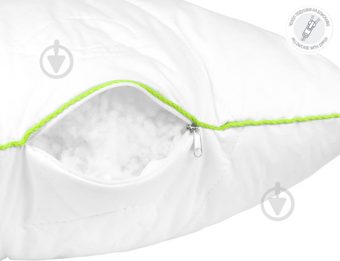 Подушка Aloe Vera 70x70 см тінсулейт 50% поліестер 50% Антибактеріальна Sonex - фото 4