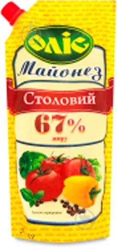 Майонез ТМ Оліс Столовый 67% Оліс 300Г - фото 1 Майонез ТМ Оліс Столовый 67% Оліс 300Г - фото 1