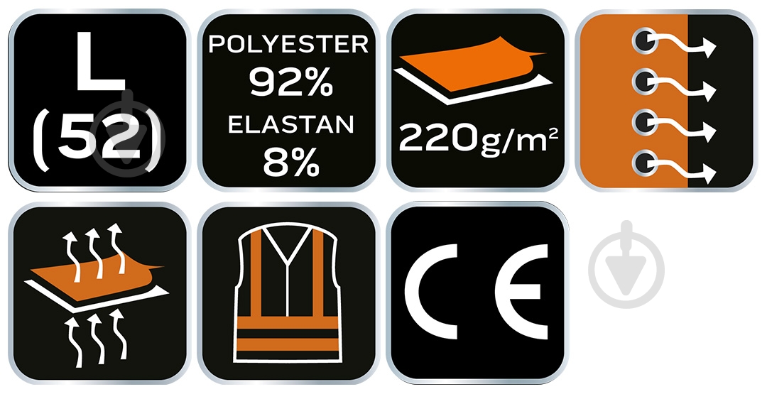 Футболка NEO tools р. M 81-614 синий - фото 9