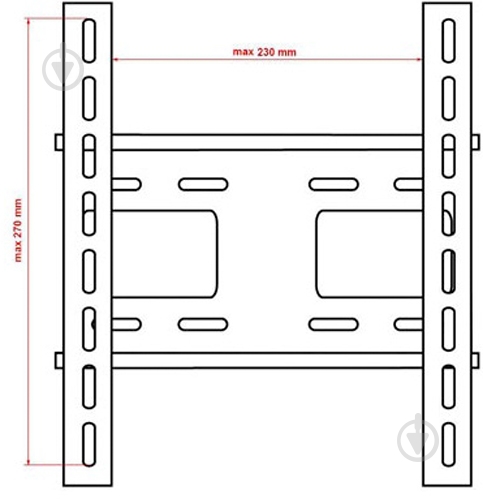 Кріплення для телевізора Eagle TV30 фіксовані 15"-42" чорний - фото 3