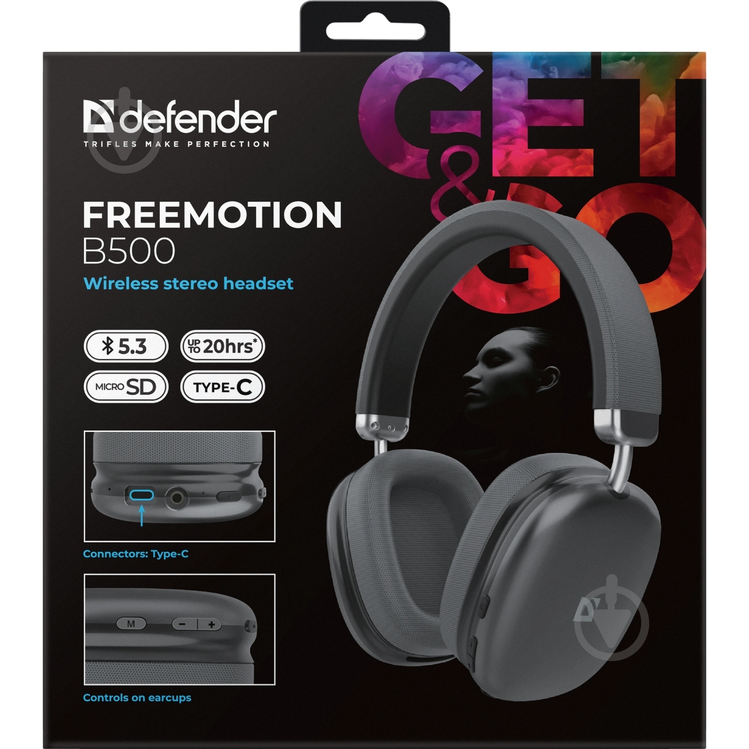 Bluetooth-гарнитура Defender FreeMotion B500 grey (63500) - фото 7