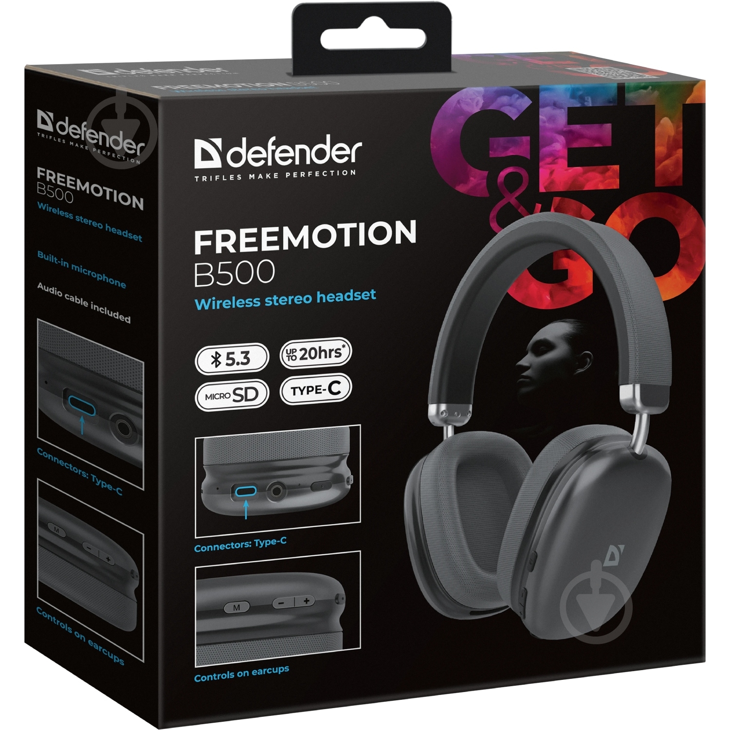 Bluetooth-гарнитура Defender FreeMotion B500 grey (63500) - фото 8