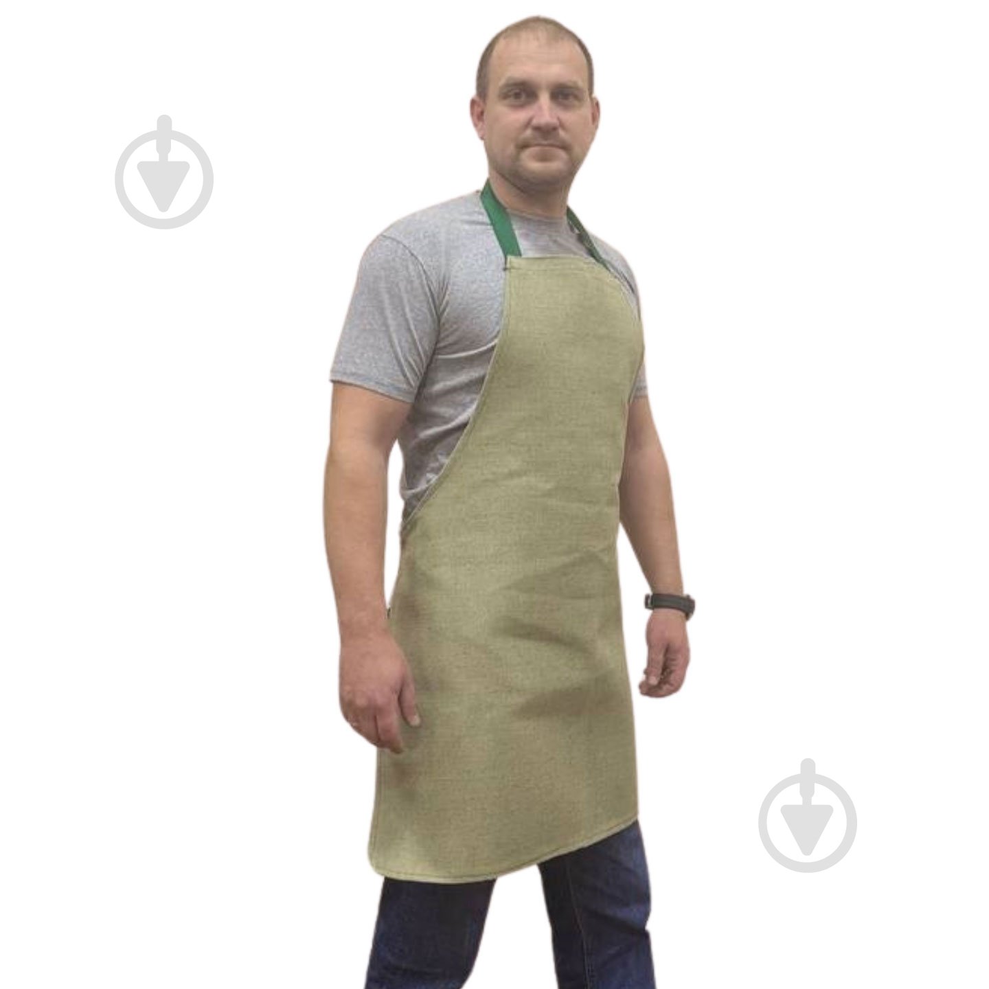 Фартух робочий BSPKA вогнестійкий р. one size Б5-0708 зелений - фото 3